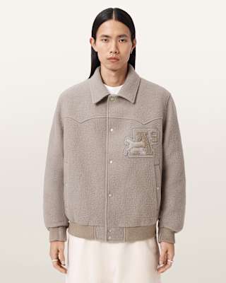 AllSaints Royce Wadded Patch Jacket