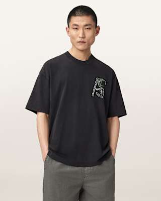 AllSaints Linx Oversized Short Sleeve T-Shirt