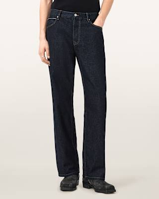AllSaints Mullen Straight Leg Selvedge Denim Jeans