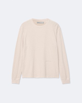 Raine Waffle-Knit Long-Sleeve T-Shirt