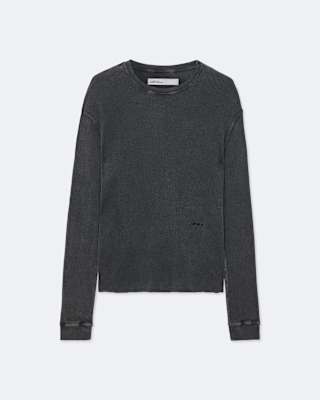 AllSaints Raine Waffle-Knit Long-Sleeve T-Shirt