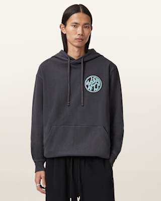 AllSaints Distortion Graphic Hoodie