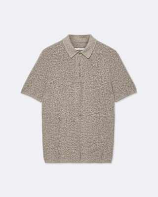 Aspen Waffle-Knit Short-Sleeve Polo