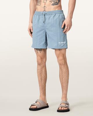 AllSaints Underground Slim Fit Swim Shorts