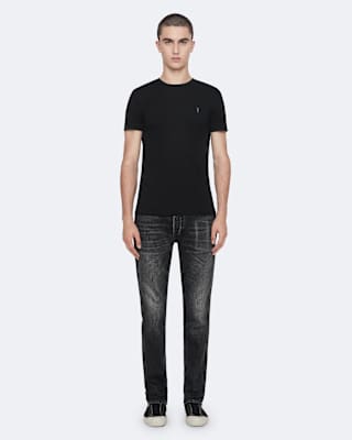 AllSaints Tonic Crew Neck Slim Ramskull T-Shirt