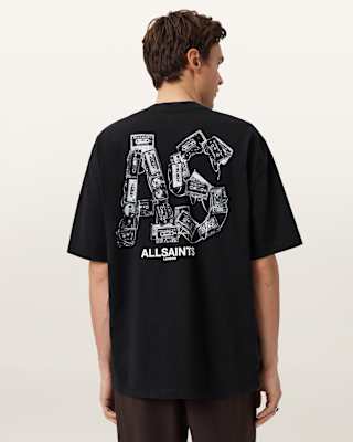 AllSaints Mixtape Oversized Graphic T-Shirt