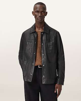 AllSaints Saxon Leather Jacket