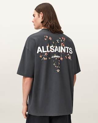 AllSaints Pentacle Oversized Short Sleeve Graphic T-Shirt