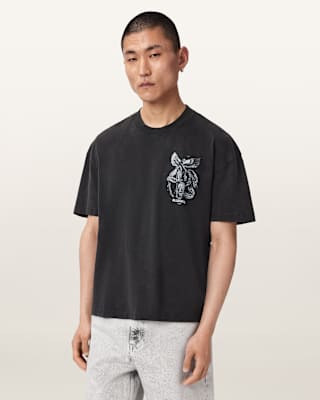 AllSaints Vanguard Short Sleeve Graphic T-Shirt