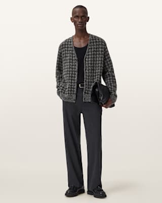 AllSaints Zain Wool Blend Cardigan