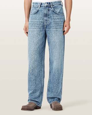 AllSaints Rivet Relaxed Slouch Denim Jeans