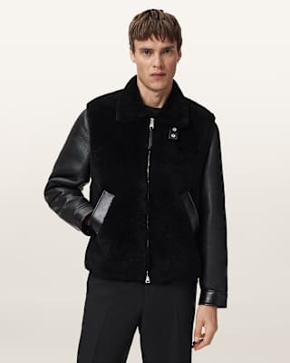 AllSaints Conyer Shearling Pilot Jacket