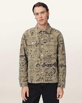 Sherb Printed Canvas Shacket