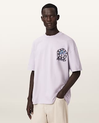 AllSaints Affix Short Sleeve Oversized T-Shirt
