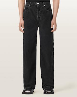 AllSaints Lenny Loose Fit Wide Leg Corduroy Jeans