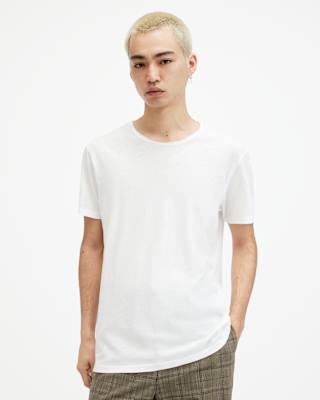 AllSaints Figure Crew Neck Raw Edge T-Shirt