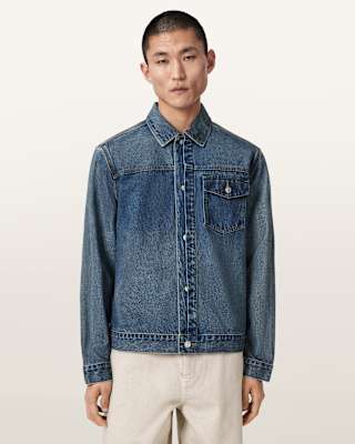 AllSaints Roth Regular Fit Denim Jacket