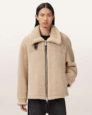 AllSaints Vernon Oversized Shearling Jacket
