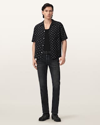 AllSaints Upton Short Sleeve Boxy Shirt