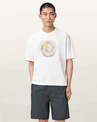 AllSaints Spun Out Boxy Short Sleeve Graphic T-Shirt