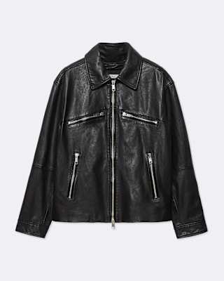 Vegason Oversized Leather Jacket
