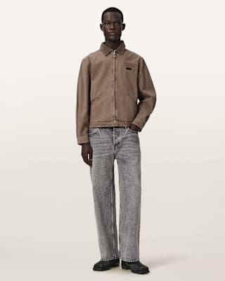 AllSaints Korey Relaxed Fit Canvas Jacket