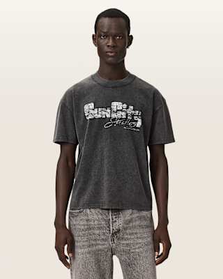 AllSaints Sun City Short Sleeve Boxy Graphic T-Shirt