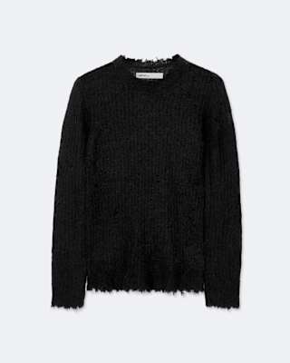 AllSaints Parx Distressed Alpaca-Blend Sweater