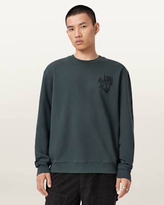 AllSaints Orlando Oversized Crew Neck Sweatshirt