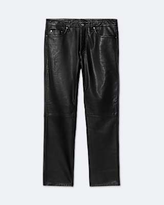 AllSaints Vini Slim Bootcut Leather Pants