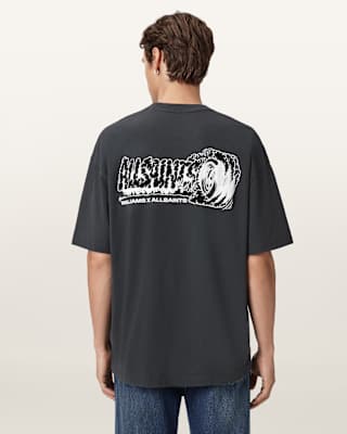 AllSaints Williams X AllSaints Burnout Crew Neck T-Shirt