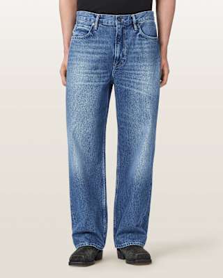 AllSaints Mullen Straight Leg Loose Denim Jeans