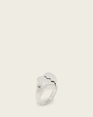 AllSaints Broken Heart Sterling Silver Ring