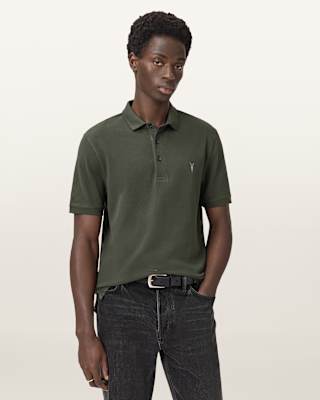 AllSaints Reform Short Sleeve Polo Shirts 2 Pack
