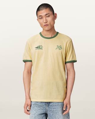 AllSaints Brasilia Short Sleeve Crew Neck T-Shirt