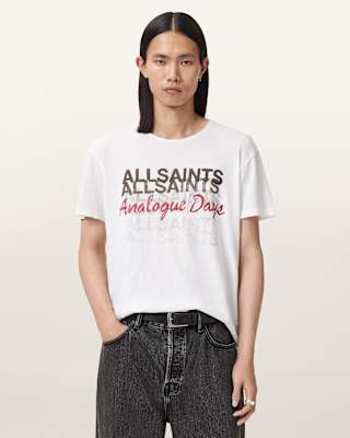 AllSaints Graphite Graphic T-Shirt