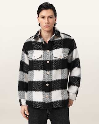 AllSaints River Long Sleeve Check Shirt