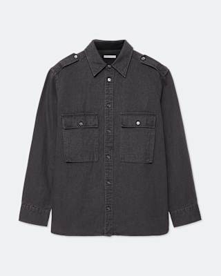 AllSaints Hart Oversized Cotton-Linen Blend Shirt