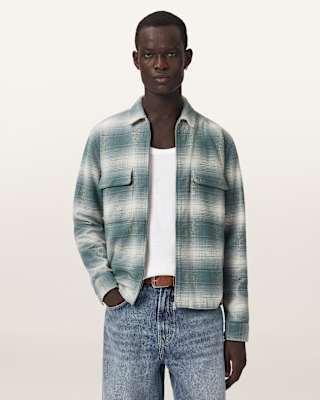 AllSaints Polanco Long Sleeve Check Shirt