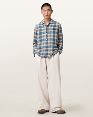 AllSaints Atla Relaxed Long Sleeve Check Shirt