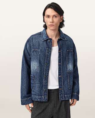 AllSaints Mukesh Relaxed Fit Denim Jacket