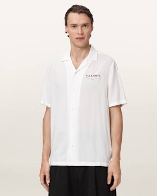 AllSaints Underground Relaxed Fit Logo Shirt