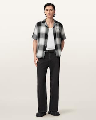 AllSaints Fade Out Short Sleeve Check Shirt