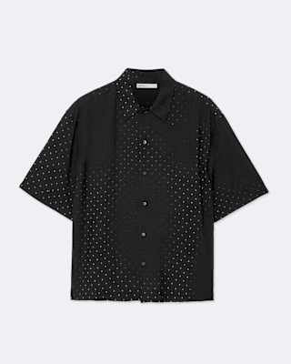 AllSaints Fade Oversized Polka-Dot Shirt
