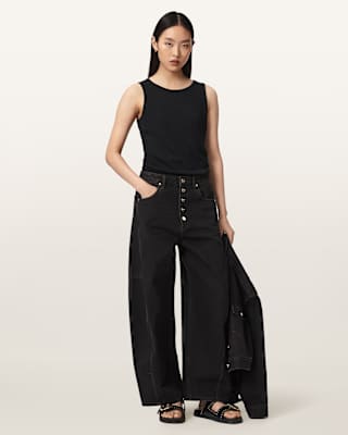 AllSaints Carter Barrel Leg Denim Jeans
