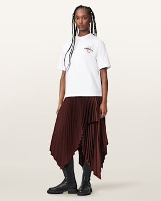 AllSaints Elisa Pleated Skirt