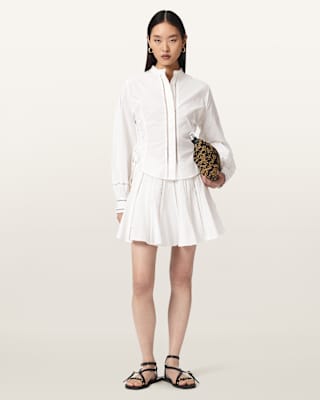 AllSaints Frances Flared Mini Skirt