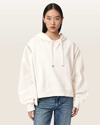 AllSaints Ciara Oversized Zip Detail Hoodie