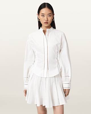 AllSaints Frances Long Sleeve Fitted Shirt