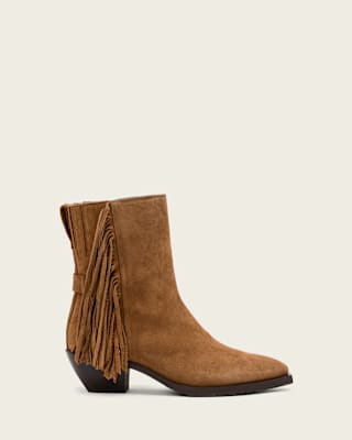 AllSaints Bazely Fringe Boots
